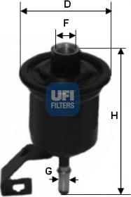 UFI 31.776.00 - Топливный фильтр autosila-amz.com