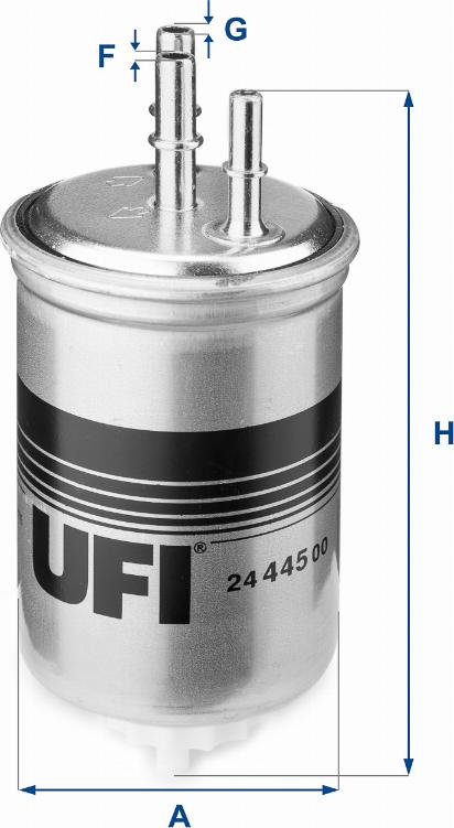 UFI 24.445.00 - Топливный фильтр autosila-amz.com