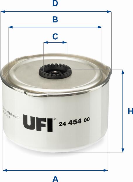 UFI 24.454.00 - Топливный фильтр autosila-amz.com