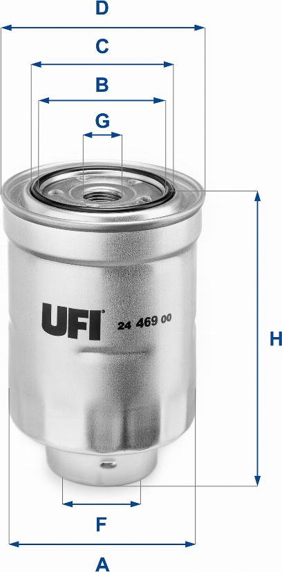 UFI 24.469.00 - Топливный фильтр autosila-amz.com