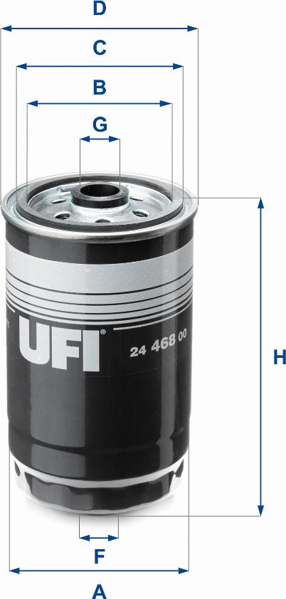 UFI 24.468.00 - Топливный фильтр autosila-amz.com