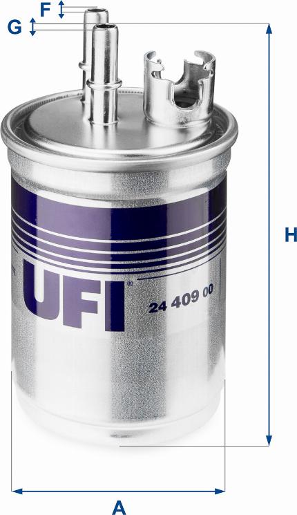 UFI 24.409.00 - Топливный фильтр autosila-amz.com