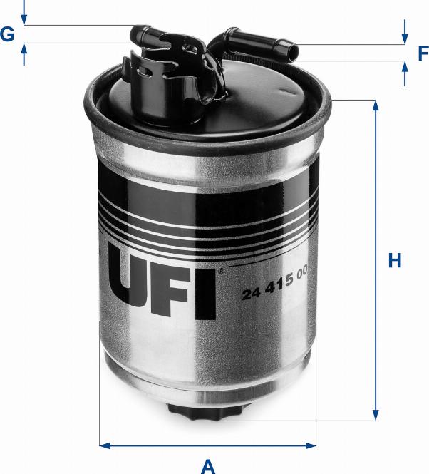 UFI 24.415.00 - Топливный фильтр autosila-amz.com
