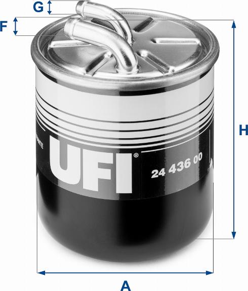 UFI 24.436.00 - Топливный фильтр autosila-amz.com