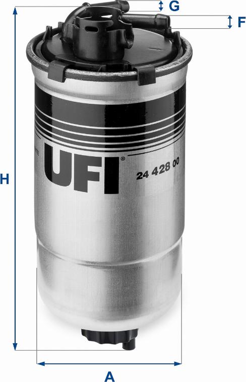UFI 24.428.00 - Топливный фильтр autosila-amz.com