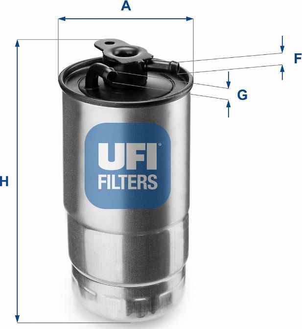 UFI 24.427.00 - Топливный фильтр autosila-amz.com