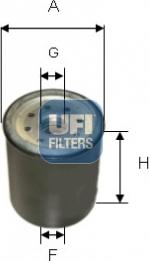 UFI 24.158.00 - Spin-on / CAV fuel filter autosila-amz.com