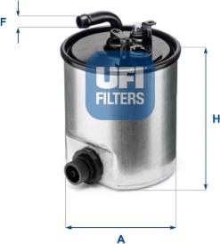 UFI 24.007.00 - Топливный фильтр autosila-amz.com