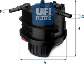 UFI 24.015.00 - Топливный фильтр autosila-amz.com