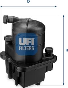 UFI 24.087.00 - Топливный фильтр autosila-amz.com