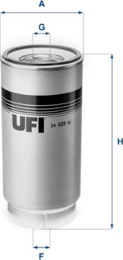 UFI 24.028.00 - Топливный фильтр autosila-amz.com