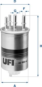 UFI 24.190.00 - Топливный фильтр autosila-amz.com