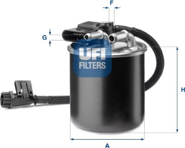 UFI 24.193.00 - Топливный фильтр autosila-amz.com