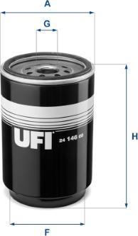 UFI 24.146.00 - Топливный фильтр autosila-amz.com