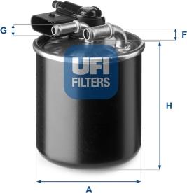 UFI 24.148.00 - Топливный фильтр autosila-amz.com