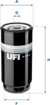 UFI 24.142.00 - Топливный фильтр autosila-amz.com