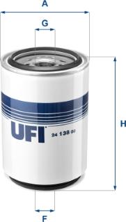 UFI 24.138.00 - Топливный фильтр autosila-amz.com