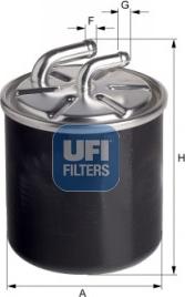 UFI 24.126.00 - Топливный фильтр autosila-amz.com