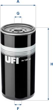 UFI 24.121.00 - Топливный фильтр autosila-amz.com