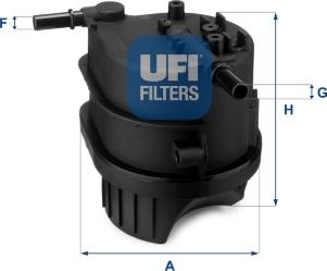 UFI 24.343.00 - Топливный фильтр autosila-amz.com