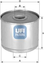 UFI 24.369.00 - Топливный фильтр autosila-amz.com