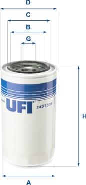 UFI 24.313.00 - Топливный фильтр autosila-amz.com
