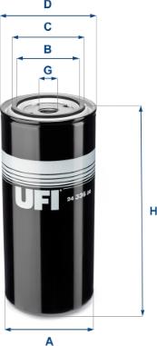 UFI 24.336.00 - Топливный фильтр autosila-amz.com