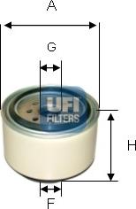 UFI 24.338.00 - Топливный фильтр autosila-amz.com