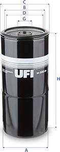 UFI 24.332.00 - Топливный фильтр autosila-amz.com