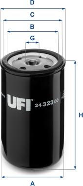 UFI 24.323.00 - Топливный фильтр autosila-amz.com