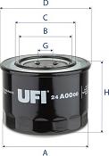 UFI 24.A00.00 - Топливный фильтр autosila-amz.com