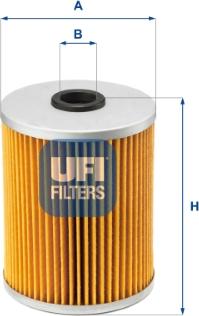 UFI 25.613.00 - Фильтр, система рабочей гидравлики autosila-amz.com