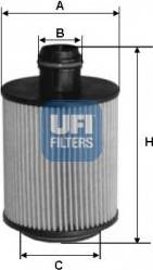 UFI 25.055.00 - Масляный фильтр autosila-amz.com