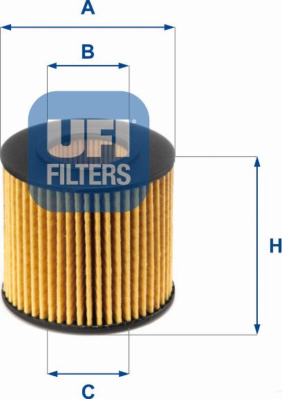 UFI 25.086.00 - Масляный фильтр autosila-amz.com