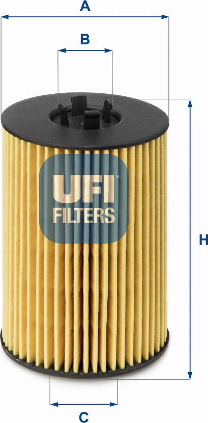 UFI 25.144.00 - Масляный фильтр autosila-amz.com