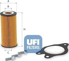 UFI 25.265.00 - Масляный фильтр autosila-amz.com