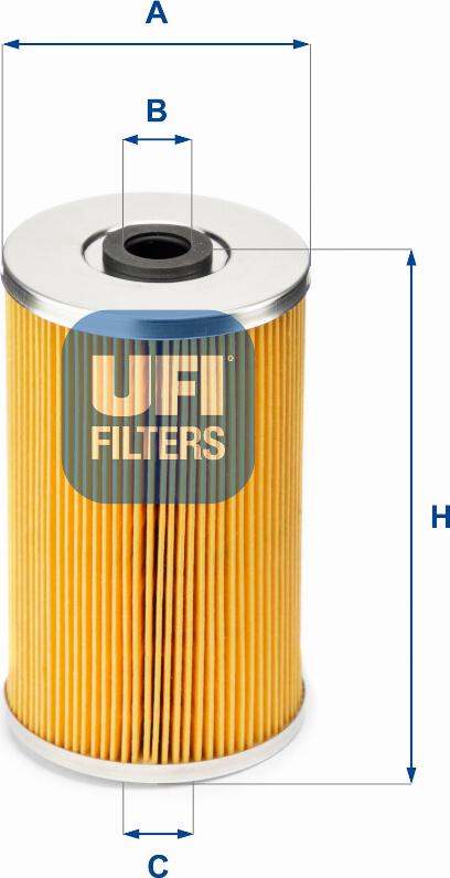 UFI 26.609.00 - Топливный фильтр autosila-amz.com