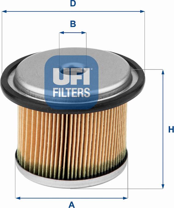 UFI 26.676.00 - Топливный фильтр autosila-amz.com