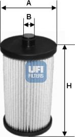 UFI 26.057.00 - Топливный фильтр autosila-amz.com