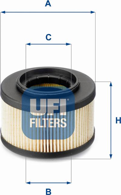 UFI 26.013.00 - Топливный фильтр autosila-amz.com