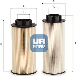UFI 26.147.00 - Топливный фильтр autosila-amz.com