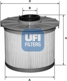 UFI 26.131.00 - Топливный фильтр autosila-amz.com