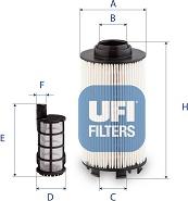 UFI 26.174.00 - Топливный фильтр autosila-amz.com
