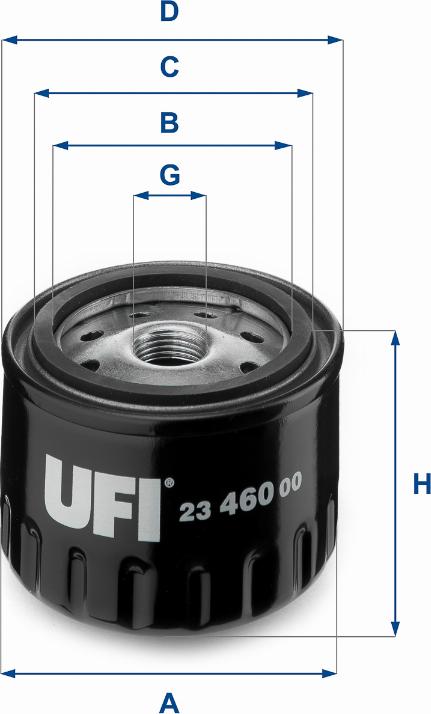 UFI 23.460.00 - Масляный фильтр autosila-amz.com