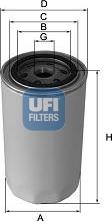 UFI 24.358.00 - Топливный фильтр autosila-amz.com