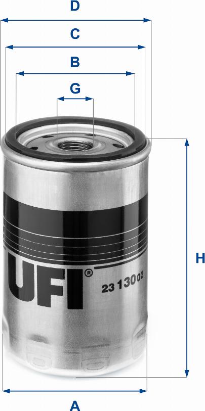 UFI 23.130.02 - Масляный фильтр autosila-amz.com