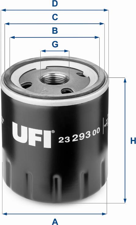 UFI 23.293.00 - Масляный фильтр autosila-amz.com