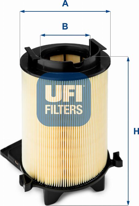 UFI 27.401.00 - Воздушный фильтр, двигатель autosila-amz.com