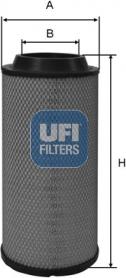 UFI 27.516.00 - Воздушный фильтр, двигатель autosila-amz.com