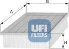 UFI 30.191.00 - Воздушный фильтр, двигатель autosila-amz.com